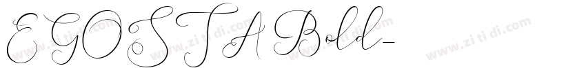 EGOSTA Bold字体转换